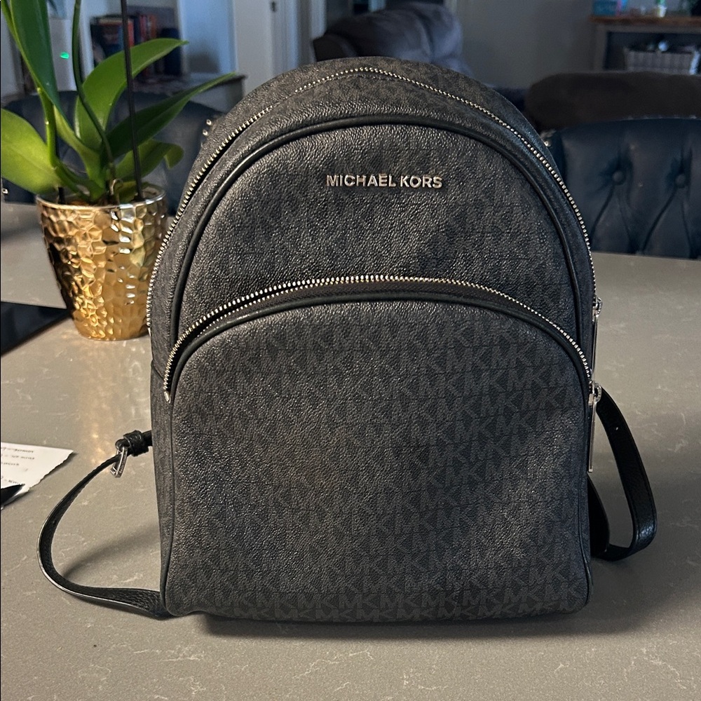 Michael Kors Gray Backpack
